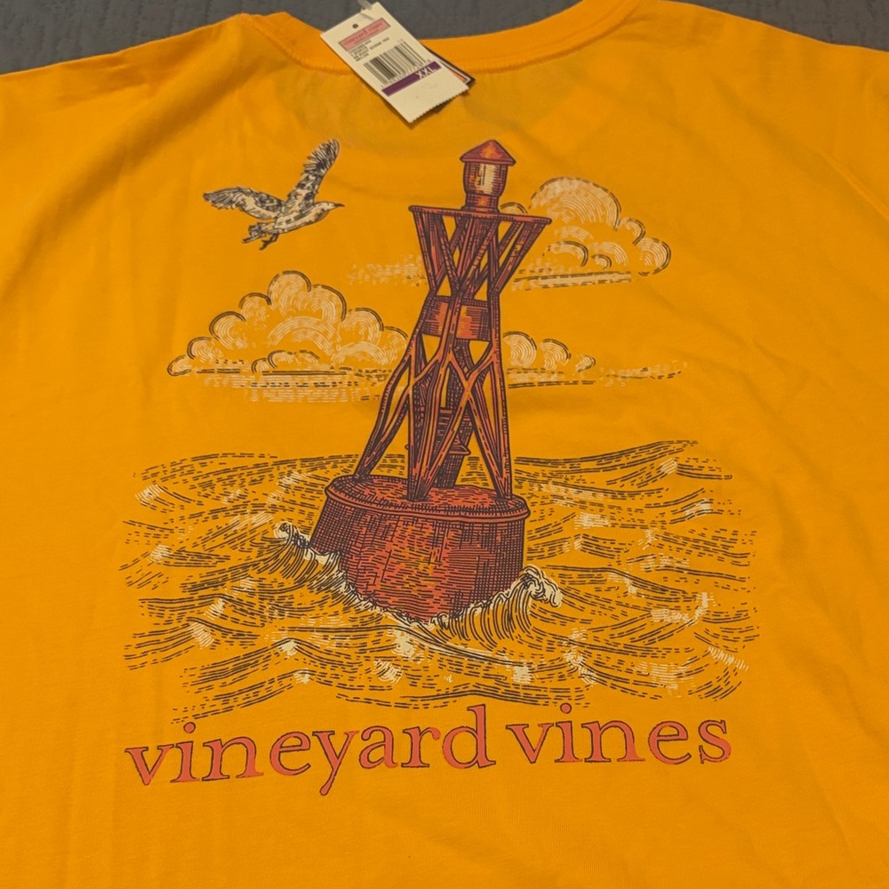Vineyard Vines Orange Nautical Tee